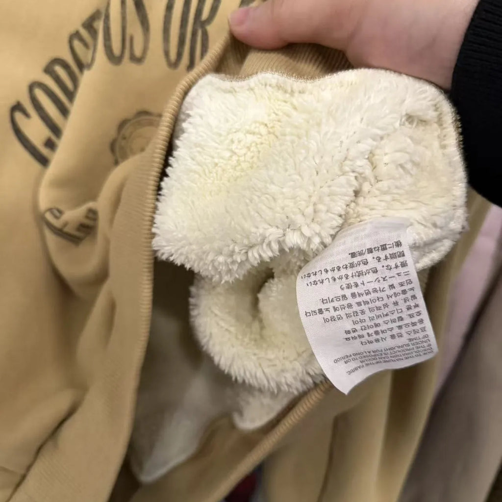 Kids Plus Velvet Fleece Hoodie – Warm Thick Hooded Sweatshirt for Baby Boys & Girls