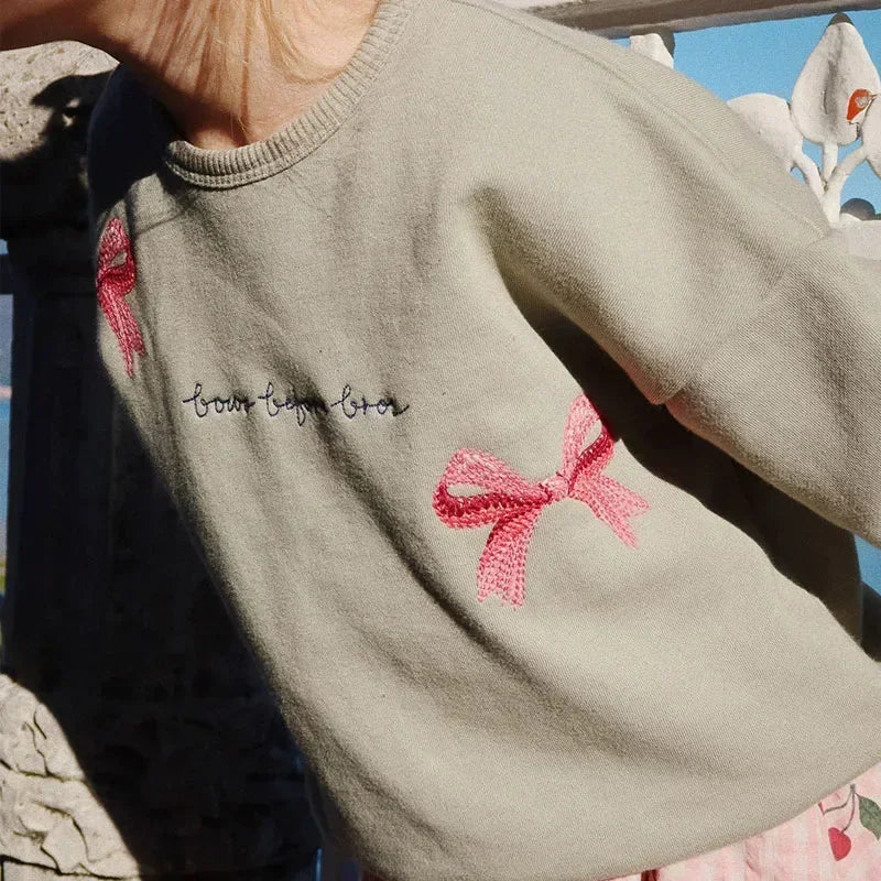 Kids Cartoon Embroidered Hoodie & Pants Set – Cute Sweatshirt Outfit for Baby Boys & Girls | Fall 2025